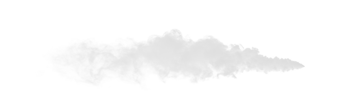White fumes effect transparent PNG cutout, isolated background