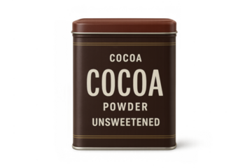 Cocoa powder tin can unsweetened for baking ingredients