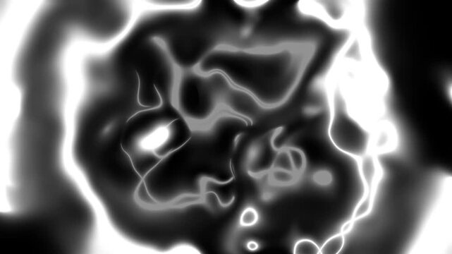Abstract White Digital Noise Turbulence Flow Texture Background Loop