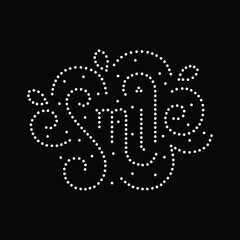 Empowering rhinestone design, Thank you, typography letter Transfer Rhinestone Design, Rhinestone vector design.