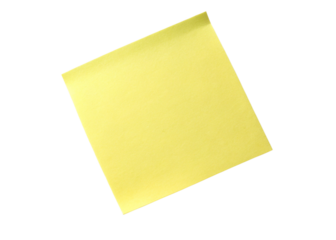 Sticky note isolated  on white background