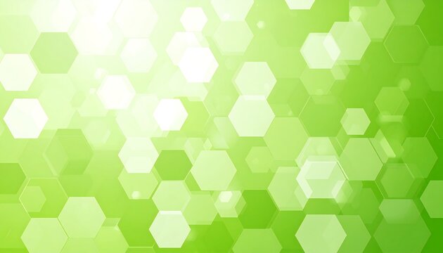 Abstract background featuring a green gradient with soft, glowing hexagonal shapes, creating a bokeh effect for a modern, clean aesthetic - Powered by Adobe