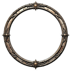 Fototapeta premium DND Token Border Frame Elegant Decorative Graphic Border for Roll20 FoundryVTT Digital RPG Customizable Frame Stylish Token Border Design Vintage Game Art Fantasy RPG Token Border