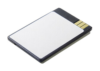 Flash card isolated  on white background