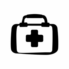 Obraz premium Vector illustration of a first aid kit icon for medical and health services