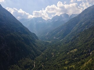 valley between the mountains