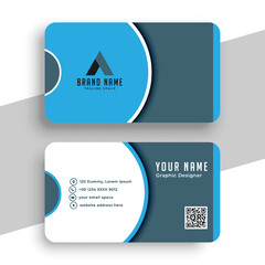 clean and minimalist business visiting card design for corporate branding