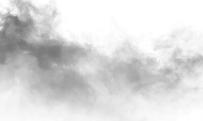 Neutral Gray Toxic Mist Pollution Cloud on Transparent Backdrop Smoky Air Pollution Weather Phenomenon Atmospheric Haze Industrial Smog Effect