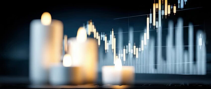 Observing candle charts and market indicators to understand trading patterns, strategies, and market behavior over time