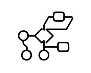 vector illustration of a black and white icon on a white