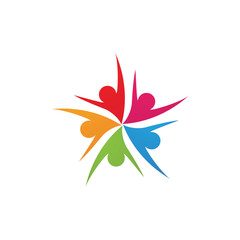 Community people logo network and social