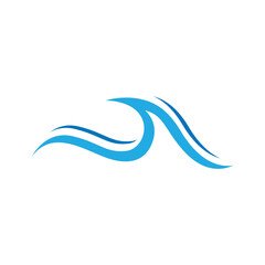 Sea wave logo ocean storm tide waves wavy river vector
