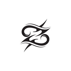 Tribal tattoos. Art tribal tattoo. Vector sketch of a tattoo