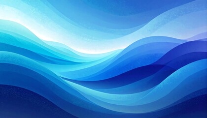Abstract illustration showcasing a textured, gradient flow of undulating waves in shades of blue, evoking a sense of fluidity and serenity