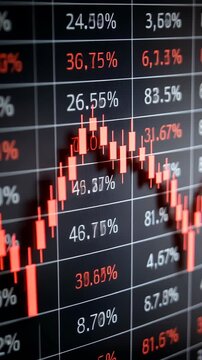 Charts reveal the ups and downs of stock prices, highlighting key trading moments and market changes throughout the day