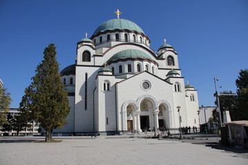 The great Orthodox church of Saint Sava Varačar in Belgrade