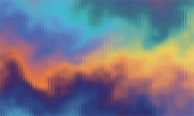 Abstract colorful background with bokeh capturing the beauty of a bright orange and red sunset sky