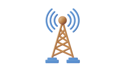 Modern telecommunication tower broadcasting signals, representing connectivity, data transmission, and wireless networks for global communication.
