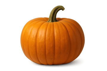 Obraz premium Pumpkin standing for halloween, harvest, and autumn decor. Gourd for seasonal cooking, carving, or festive displays