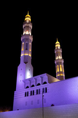 Muhammed Al Ameen Mosque at night. Muscat. Sultanate of Oman