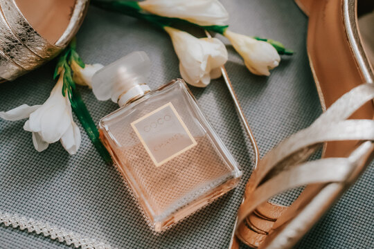 10.19.2025, Żory, Poland. Chanel perfume bottle photographed in Poland,  illustrating trends in luxury cosmetics and fashion industry