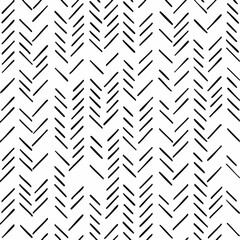 Black and White Herringbone Pattern Design