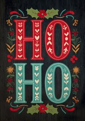 Beautiful illustration with Christmas text motif