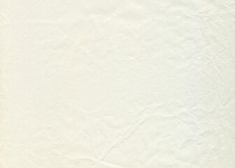 Vintage wrinkled paper texture. Old antique sheet paper texture. Aged white paper background.
