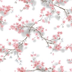 Naklejka premium Garden Watercolor Floral Seamles Pattern, Watercolor. Design for fashion , fabric, textile, wallpaper, cover, web , wrapping and all prints SEAMLESS PATTERN