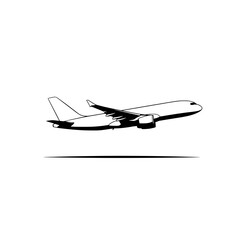 Airplane Taking Off Against a Clear Sky