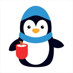 snowman with christmas hat