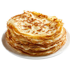 pancakes on a plate [Transparent Background PNG].