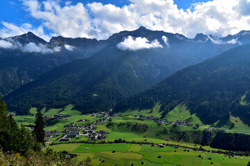 Obraz premium landscape in the mountains of Austrian Alps , Tirol , Austria