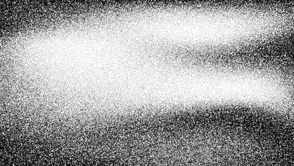 Stippling black dot grain noise background with texture for web design or grunge overlay. Retro halftone point pattern for art work.