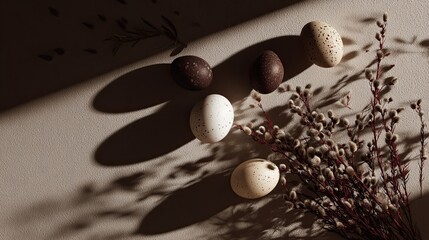 coffee beans on a brown background