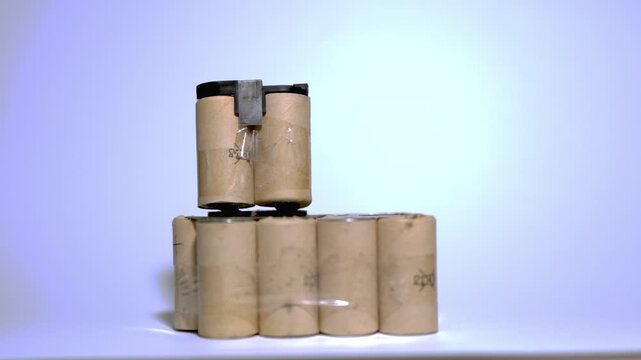 Old Corroded Battery from Rechargeable Ce