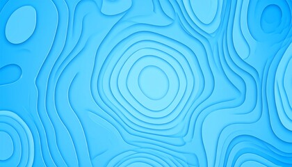 Abstract, layered graphic with light blue, curved shapes creating a topographical effect. The design evokes depth & dimension