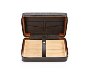 Black box for cigar isolated on white     