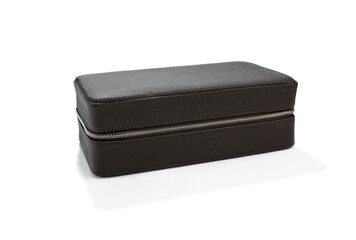 black leather box for jewelry