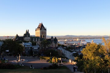 Obraz premium Chateau Frontenac at sunset, Quebec, Canada