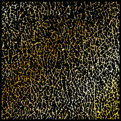 Luxury abstract gold and black web texture. Organic, metallic crackle pattern with rich golden foil effect for premium backgrounds.
