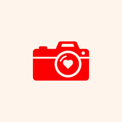 Digital photography icon vector illustration of a vintage camera symbol design
