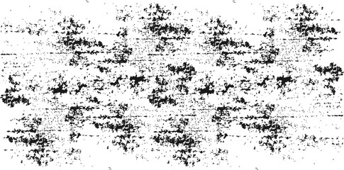 Seamless abstract grunge border or repeating pattern. Distressed texture overlay with organic, splattered black and white elements.