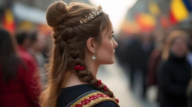 National Day of Romania. December 1st parade. Cluj Napoca