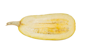 Half Yellow Squash Isolated on Transparent Background: Fresh and Organic Produce
