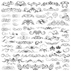Set of vector graphic elements for design