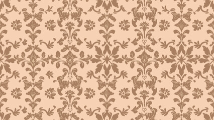 Vector damask seamless background