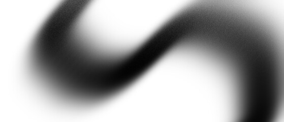black wave blurred grainy noise texture on transparent background