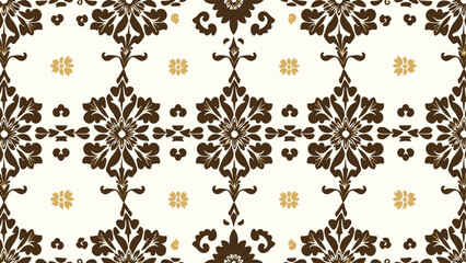 Damask seamless pattern background. Elegant luxury texture for wallpapers, backgrounds and page fill.