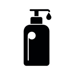 Shower Gel Black Silhouette Vector Design